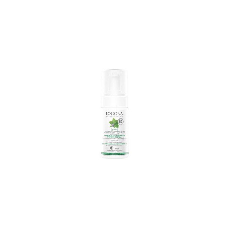 LOGONA ESPUMA LIMP. MICELAR menta-acido silicilico 100ml. LOGONA ESPUMA LIMP. MICELAR menta-acido silicilico 100ml.