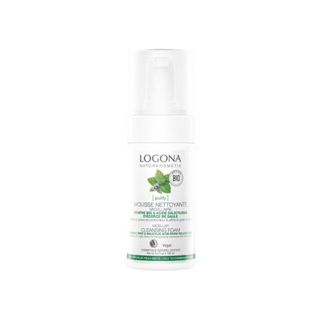 LOGONA ESPUMA LIMP. MICELAR menta-acido silicilico 100ml.