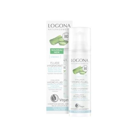 LOGONA FLUIDO HIDRATANTE aloe-ac. hialuronico 30ml.