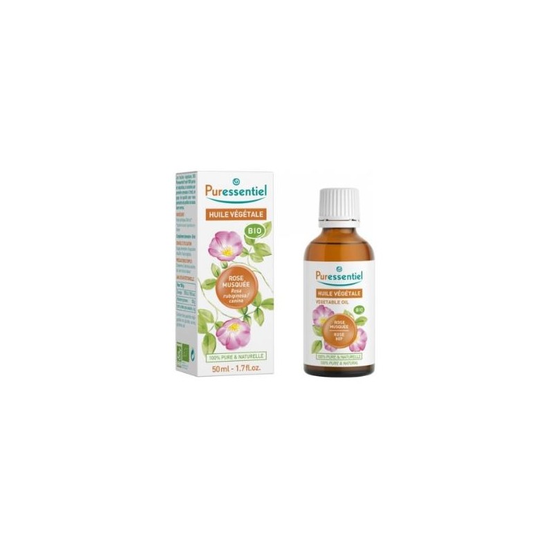 PURESSENTIEL ROSA MOSQUETA aceite vegetal BIO 50ml. PURESSENTIEL ROSA MOSQUETA aceite vegetal BIO 50ml.
