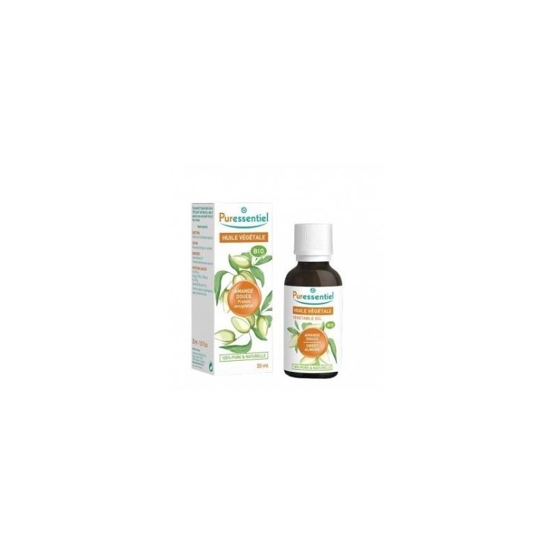 PURESSENTIEL ALMENDRAS DULCES aceite vegetal BIO 30ml. PURESSENTIEL ALMENDRAS DULCES aceite vegetal BIO 30ml.
