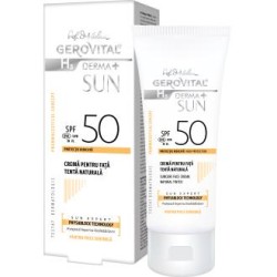GEROVITAL H3 (Dra. Ana Aslan) GEROVITAL CREMA SOLAR SPF50 tono natural 50ml.