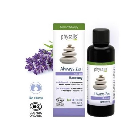 ALWAYS ZEN harmony aceite masaje 100ml. BIO