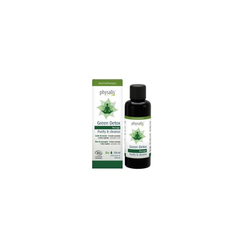 GREEN DETOX purifica y limpia aceite masaje 100ml. GREEN DETOX purifica y limpia aceite masaje 100ml.
