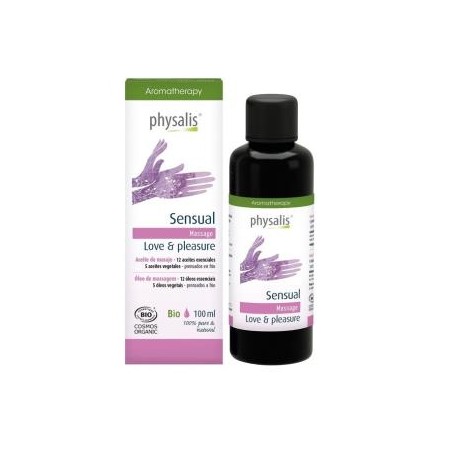 SENSUAL amor y placer aceite masaje 100ml. BIO
