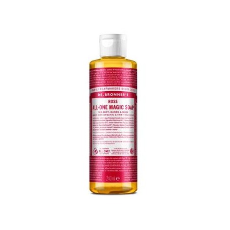 DR. BRONNER´S JABON LIQUIDO rosas 240ml.