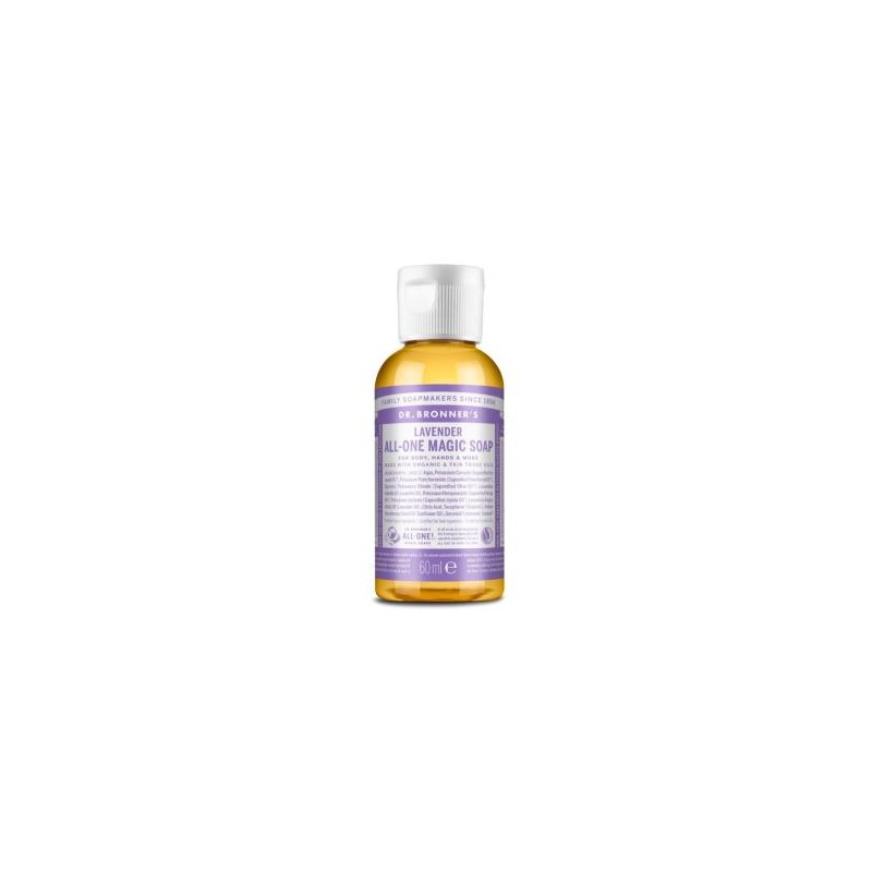DR. BRONNER´S JABON LIQUIDO lavanda 60ml.