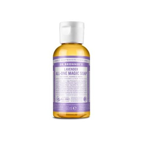 DR. BRONNER´S JABON LIQUIDO lavanda 60ml.