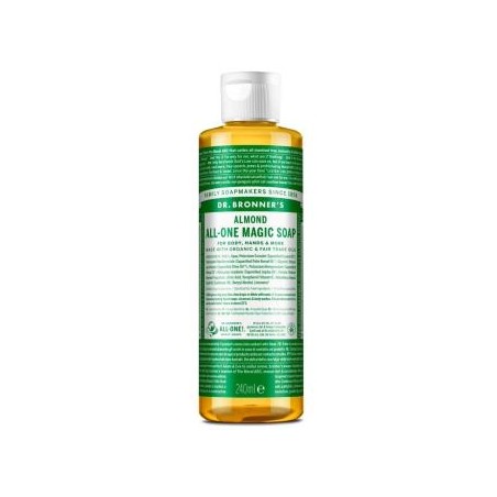 DR. BRONNER´S JABON LIQUIDO almendras 240ml.
