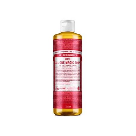DR. BRONNER´S JABON LIQUIDO rosas 475ml.