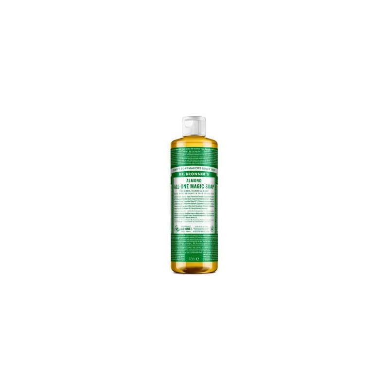 DR. BRONNER´S JABON LIQUIDO almendras 475ml. DR. BRONNER´S JABON LIQUIDO almendras 475ml.
