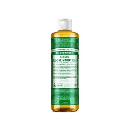 DR. BRONNER´S JABON LIQUIDO almendras 475ml.