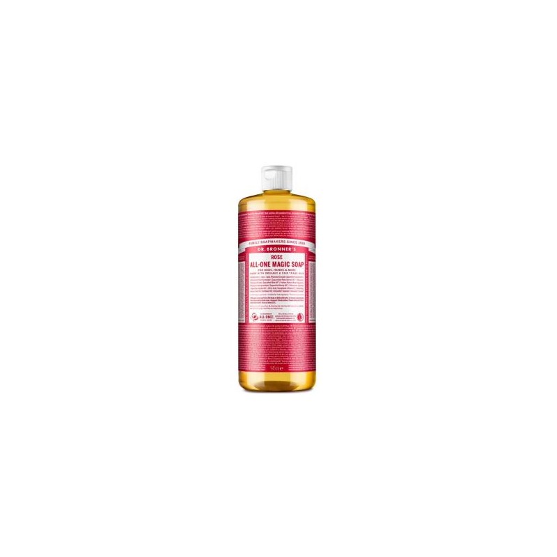 DR. BRONNER´S JABON LIQUIDO rosas 945ml. DR. BRONNER´S JABON LIQUIDO rosas 945ml.