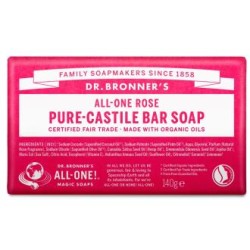 DR. BRONNER´S JABON EN PASTILLA rosas 140gr.