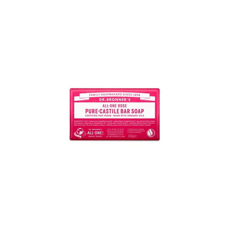 DR. BRONNER´S JABON EN PASTILLA rosas 140gr.