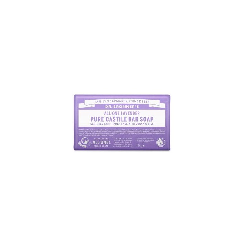 DR. BRONNER´S JABON EN PASTILLA lavanda 140gr.