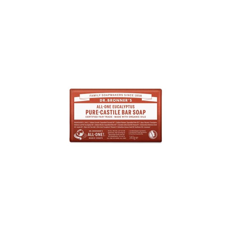 DR. BRONNER´S JABON EN PASTILLA eucalipto 140gr.