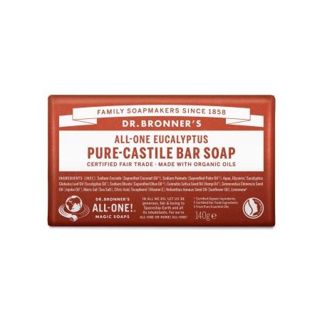 DR. BRONNER´S JABON EN PASTILLA eucalipto 140gr.