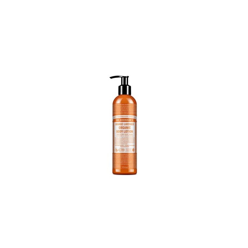 DR. BRONNER´S LOCION CORPORAL naranja-lavanda 240ml.