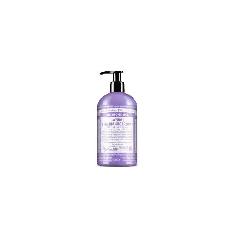 DR. BRONNER´S JABON DE AZUCAR lavanda 355ml. DR. BRONNER´S JABON DE AZUCAR lavanda 355ml.