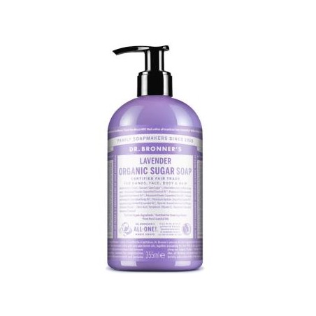 DR. BRONNER´S JABON DE AZUCAR lavanda 355ml.