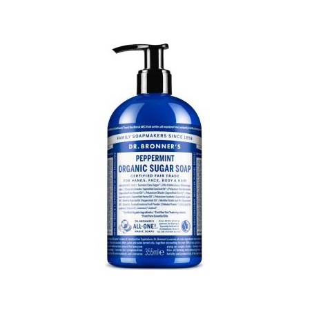DR. BRONNER´S JABON DE AZUCAR menta 355ml.