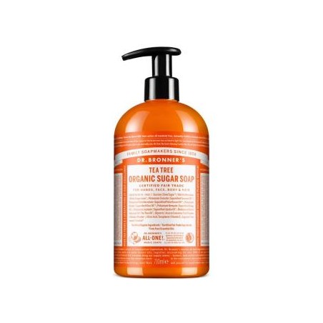 DR. BRONNER´S JABON DE AZUCAR arbol del te 710ml.