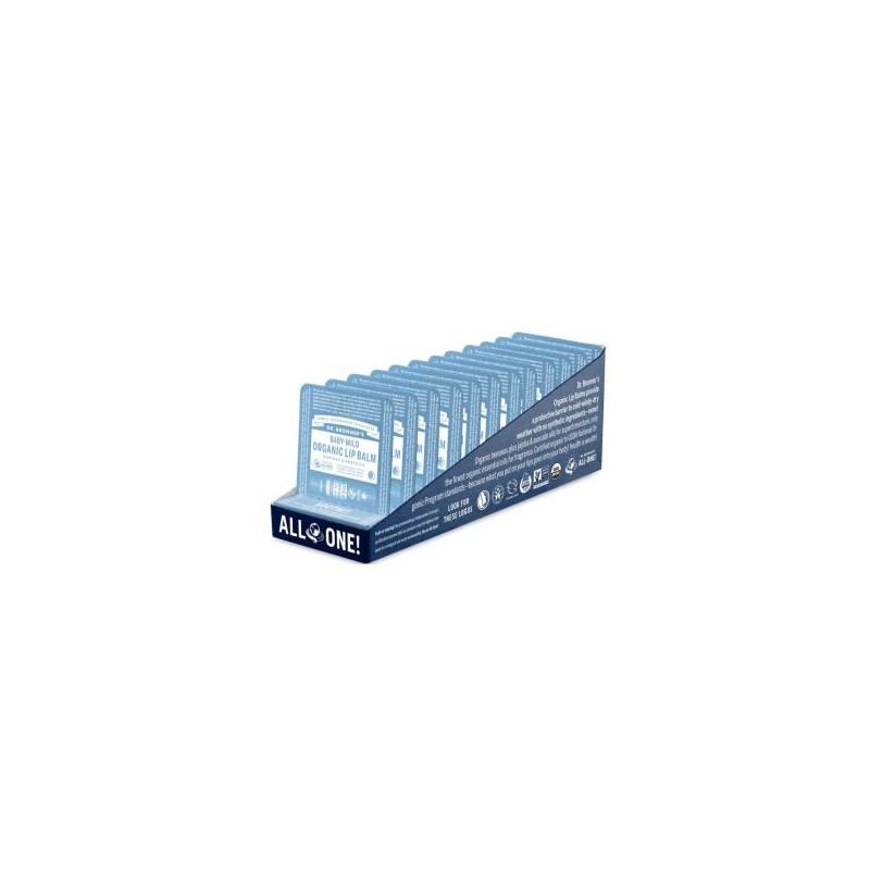 DR. BRONNER´S LAPIZ LABIAL BEBE neutral PACK 12ud.x 4gr. DR. BRONNER´S LAPIZ LABIAL BEBE neutral PACK 12ud.x 4gr.