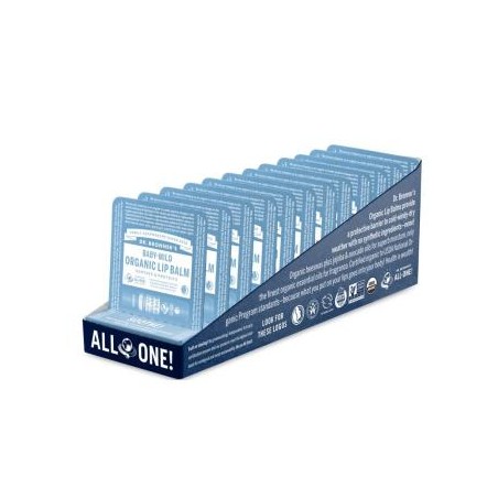 DR. BRONNER´S LAPIZ LABIAL BEBE neutral PACK 12ud.x 4gr.