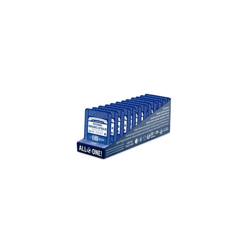 DR. BRONNER´S LAPIZ LABIAL menta PACK 12ud. x 4gr. DR. BRONNER´S LAPIZ LABIAL menta PACK 12ud. x 4gr.