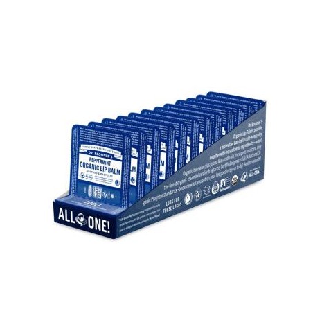 DR. BRONNER´S LAPIZ LABIAL menta PACK 12ud. x 4gr.