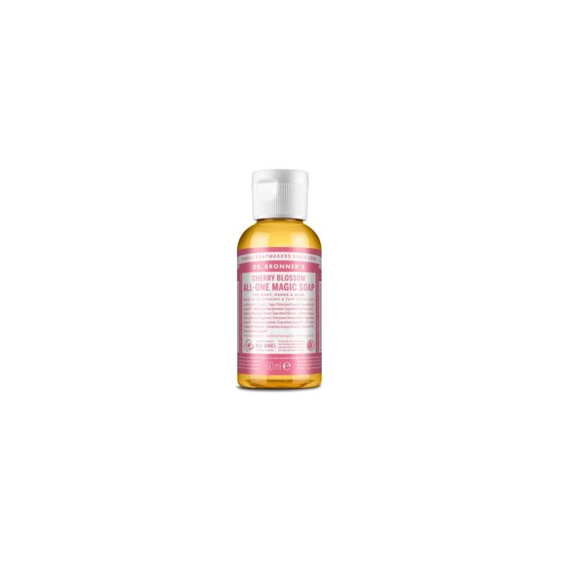 DR. BRONNER´S JABON LIQUIDO flor de cerezo 60ml.