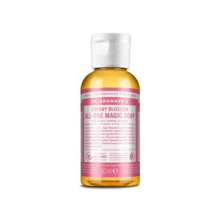 DR. BRONNER´S JABON LIQUIDO flor de cerezo 60ml.
