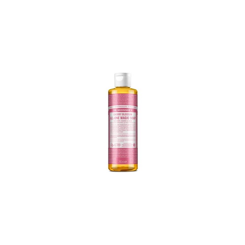 DR. BRONNER´S JABON LIQUIDO flor de cerezo 240ml.