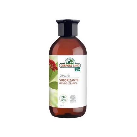 CHAMPU revitalizante ginseng y granada BIO 300ml.