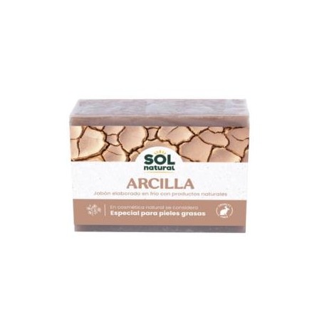SOLNATURAL JABON EN PASTILLA  de arcilla acne 100gr.