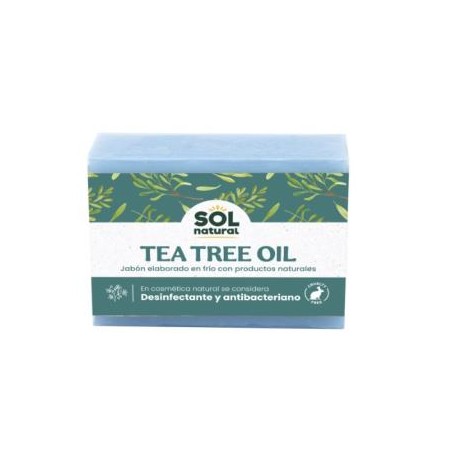 SOLNATURAL JABON EN PASTILLA de tea tree 100gr.