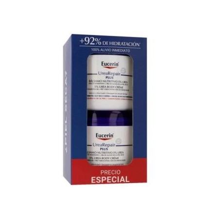 EUCERIN PACK BALSAMO UREA 5 % DUPLO REPAIR 2X450M