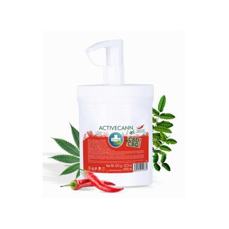 ACTIVECANN CBD+CBG gel efecto calor 1 l