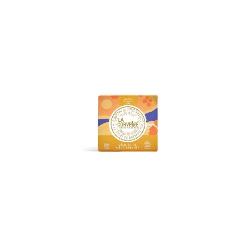 JABON PASTILLA DELICES DE MEDITERRANEE 100 gr JABON PASTILLA DELICES DE MEDITERRANEE 100 gr