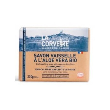 JABON SOLIDO LAVAPLATOS BICARBONATO Y ALOE VERA 200 gr