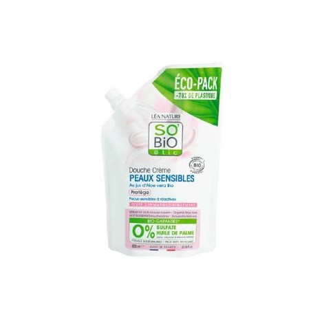 RECARGA GEL DUCHA PIEL SENSIBLE PROTECTOR  ALOE VERA 650 ml